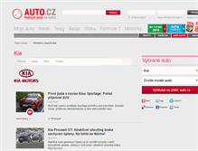 Tablet Screenshot of kia.auto.cz