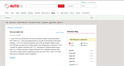 Desktop Screenshot of american.blog.auto.cz