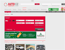 Tablet Screenshot of bazar.auto.cz