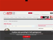 Tablet Screenshot of alfa-romeo.auto.cz