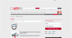 Desktop Screenshot of dacia.auto.cz