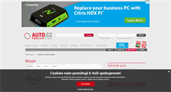 Desktop Screenshot of nissan.auto.cz