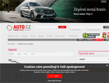 Tablet Screenshot of jaguar.auto.cz