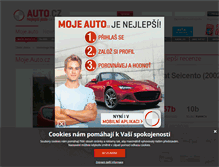 Tablet Screenshot of moje.auto.cz