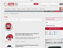 Tablet Screenshot of fiat.auto.cz