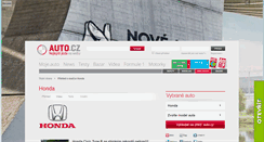 Desktop Screenshot of honda.auto.cz