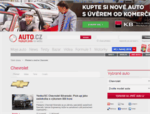Tablet Screenshot of chevrolet.auto.cz